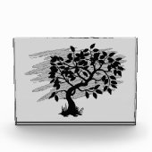 Verdrehtes Pflänzchen Fotoblock (Vorderseite)