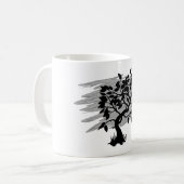 Verdrehtes Pflänzchen Kaffeetasse (Vorderseite Links)