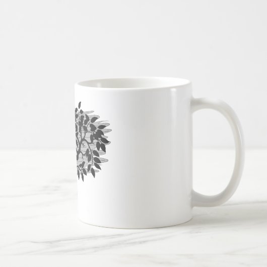 Verdrehtes Pflänzchen Kaffeetasse (Rechts)