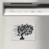 Verdrehtes Pflänzchen Magnet (In Situ (Geschirrspüler))