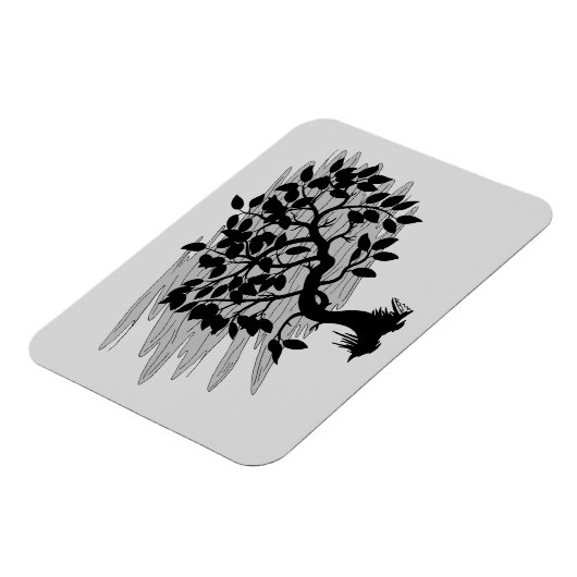 Verdrehtes Pflänzchen Magnet (Linke Seite)