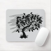 Verdrehtes Pflänzchen Mousepad (Mit Mouse)