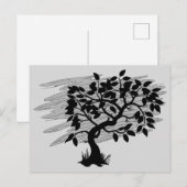 Verdrehtes Pflänzchen Postkarte (Vorne/Hinten)