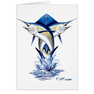 Verdrehtes Speerfisch-Springen