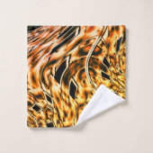 Verdrillt mit einem leichten Schatten von Korallen Badhandtuch Set (Waschlappen)