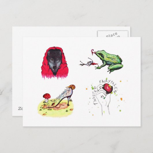 Verdrillte Fairytales (Postkarte) Postkarte (Vorne/Hinten)