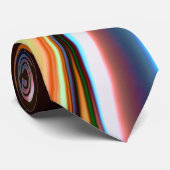Verdrillte Kurven in nickelblau und Acrylorange Krawatte (Gerollt)