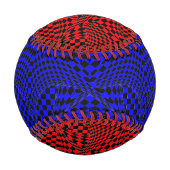 Verdrillte Schachbretter (Tintable) von Kenneth Yo Baseball (Rückseite)