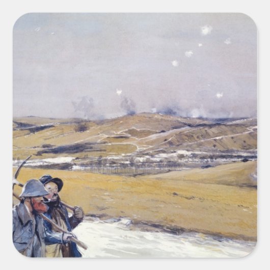Verdun, 1916 quadratischer aufkleber (Vorderseite)
