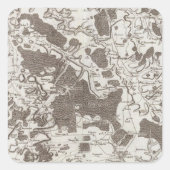 Verdun Quadratischer Aufkleber (Vorderseite)