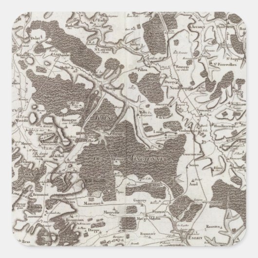 Verdun Quadratischer Aufkleber (Vorderseite)