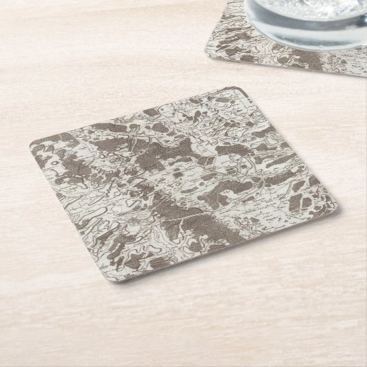 Verdun Rechteckiger Pappuntersetzer (angewinkelt)