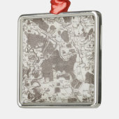 Verdun Silbernes Ornament (Links)