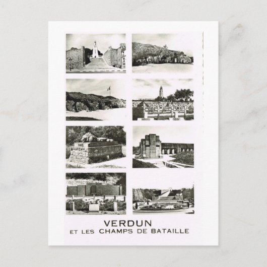 Verdun und die Schlachtfelder Postkarte (Vorderseite)