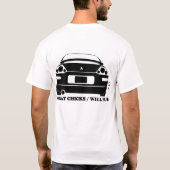 Verdunkeln Sie keine fetten Küken T-Shirt (Rückseite)