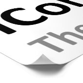 Verdunkeltes Witziges Poster (Ecke)