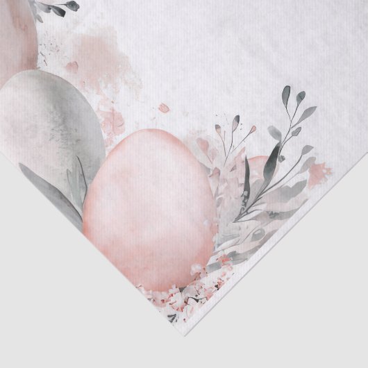 Verdünnte Ostereier mit Blume Seidenpapier (Ausschnitt)