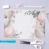 Verdünnte Ostereier mit Blume Seidenpapier (Handwerk)