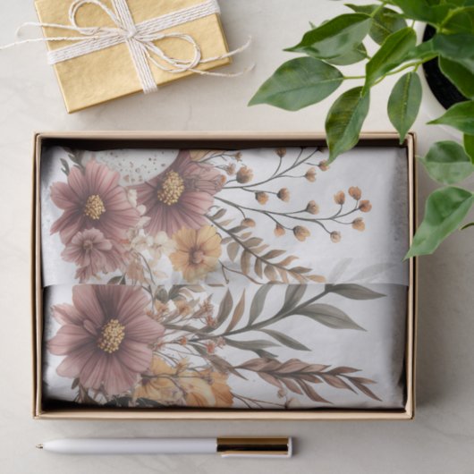 Verdünnte Ostereier mit Blume Seidenpapier (Geschenk)