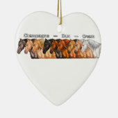 Verdünnte Pferde Keramik Ornament (Rechts)