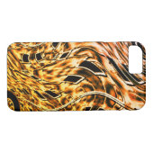 Verdünntes Fraktal mit leichter Korallenschattieru Case-Mate iPhone Hülle (Rückseite (Horizontal))