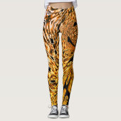 Verdünntes Fraktal mit leichter Korallenschattieru Leggings (Vorderseite)