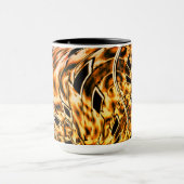 Verdünntes Fraktal mit leichter Korallenschattieru Tasse (Zentrum)