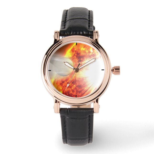 Verdunstung der Atmosphäre von Hd 189733b Armbanduhr (Vorderseite)