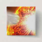 Verdunstung der Atmosphäre von Hd 189733b Button (Vorderseite)