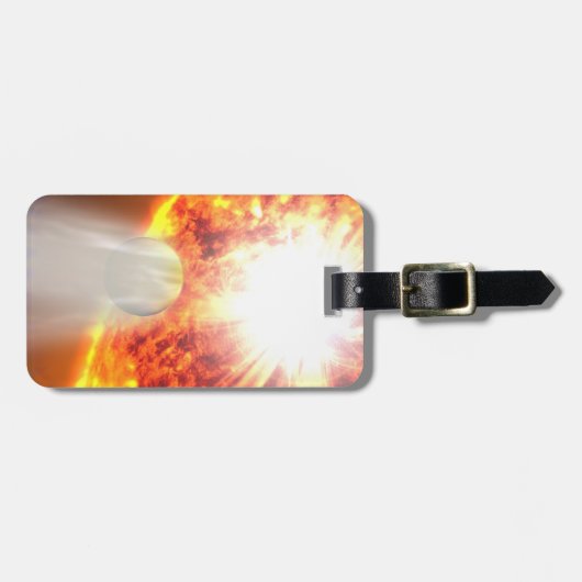 Verdunstung der Atmosphäre von Hd 189733b Gepäckanhänger (Vorderseite horizontal)