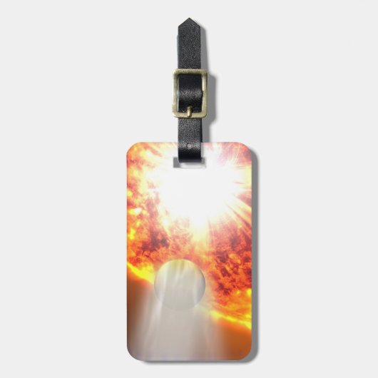 Verdunstung der Atmosphäre von Hd 189733b Gepäckanhänger (Vorderseite vertikal)