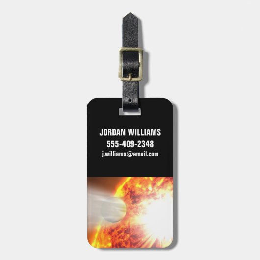 Verdunstung der Atmosphäre von Hd 189733b Gepäckanhänger (Vorderseite vertikal)