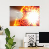 Verdunstung der Atmosphäre von Hd 189733b Poster (Heimbüro)