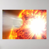Verdunstung der Atmosphäre von Hd 189733b Poster (Vorne)