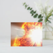 Verdunstung der Atmosphäre von Hd 189733b Postkarte (Stehend Vorderseite)