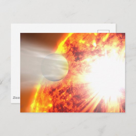 Verdunstung der Atmosphäre von Hd 189733b Postkarte (Vorne/Hinten)