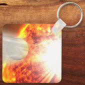 Verdunstung der Atmosphäre von Hd 189733b Schlüsselanhänger (Rückseite)