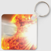 Verdunstung der Atmosphäre von Hd 189733b Schlüsselanhänger (Rückseite)