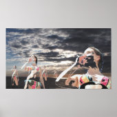 Verdunstung in den Himmel - Maßgeschneidert Poster (Vorne)