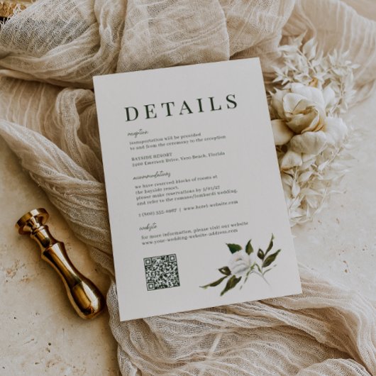VERDURE Garden Wedding Details Card Einladung