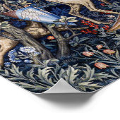 Verdure with Deer and Shields, William Morris Poster (Ecke)