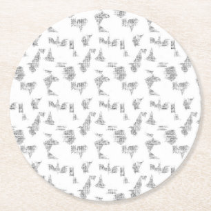 Veredeln Sie Ihre Marke mit hochwertigen Papiercoa Runder Pappuntersetzer