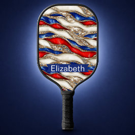 Veredelter Patriotischer Schicht-Persönlicher Pick Pickleball Schläger