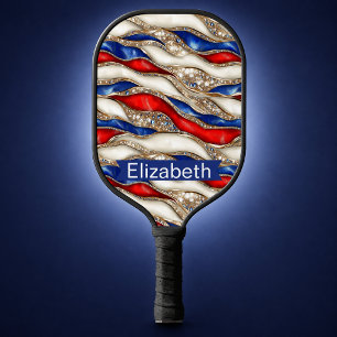 Veredelter Patriotischer Schicht-Persönlicher Pick Pickleball Schläger