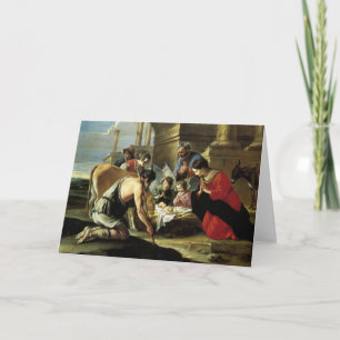 Verehren Schäfer des 17. Jahrhunderts Feiertagskarte