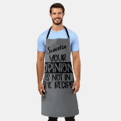 Verehren Sie Ihre Meinung ist nicht in der Rezept Schürze (Getragen)