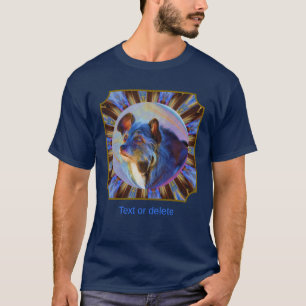 Verehrende Hundeaugen Abstrakte Tierkunst Personal T-Shirt