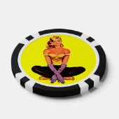 Verehrer-Mädchen Pokerchips (Einzeln)