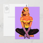 Verehrer-Mädchen Postkarte (Vorne/Hinten)