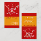 Verehrte heilige reine Lotos-Butike Visitenkarte (Vorne/Hinten)